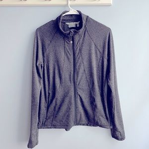 Athleta Activewear Full Zip Jacket w. Thumb Hole L
